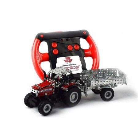 TRONICO Micro Series - Massey Ferguson 7600 with Trailer - Infra Red Controlled - 544 Parts TR356030